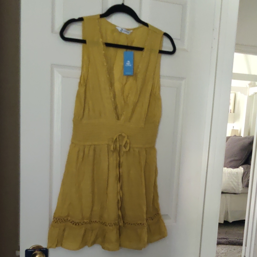 Cupshe Mustard Yellow Dress